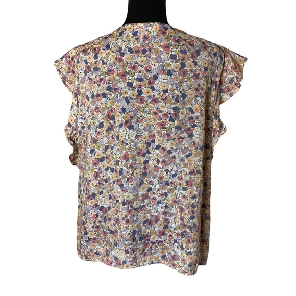 Hope & Harlow Floral Sleeveless Blouse. Size: L - Picture 3 of 11